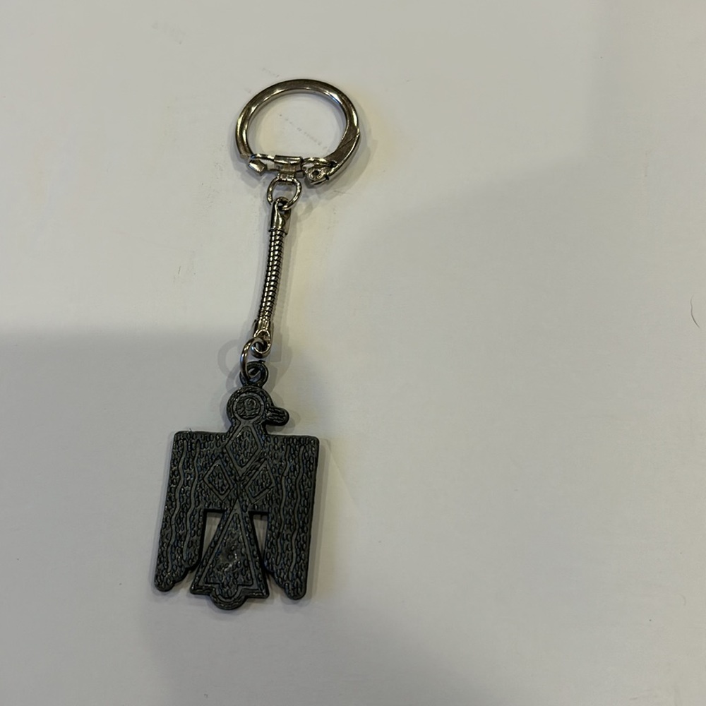 Vintage Keychain Native Thunderbird Key Ring - image 3